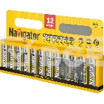Элемент питания алкалиновый Navigator AA/LR6 94 782 NBT-NE-LR6-BP12 (блист.12шт), фото 1