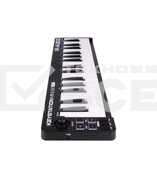 Клавиатура MIDI [KEYSTATIONMINI32M3] M-audio [Keystation Mini 32 MK3] 32 клавиши, три назначаемых кнопки, 1 контроллер вращательного типа, USB