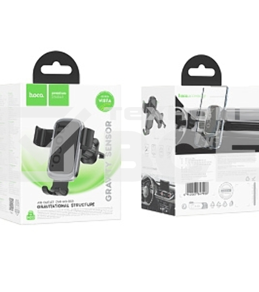 Автомобильный держатель HOCO (6942007647908) H80 6.1'-7.0' черный металлик