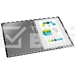 Папка с 80 прозрачными вкладками Silwerhof Perlen 292981-73 A4 1мм, карман сиреневый металлик, фото3