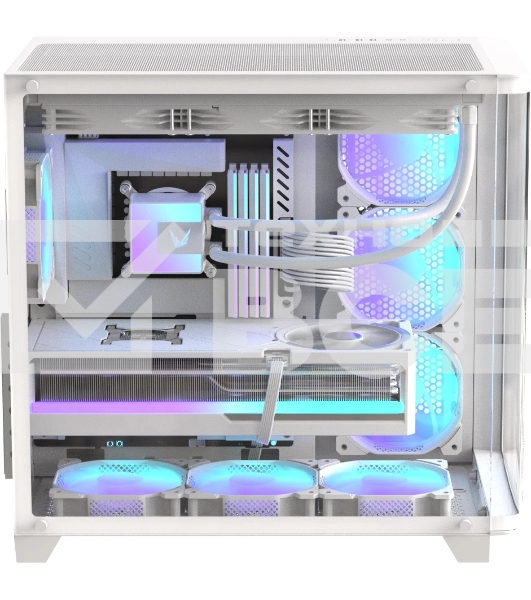 Компьютерный корпус AeroCool/Formula Crystal U2 белый без БП ATX 1xUSB 2.0 1xUSB 3.0 1xUSB3.1 audio bott PSU