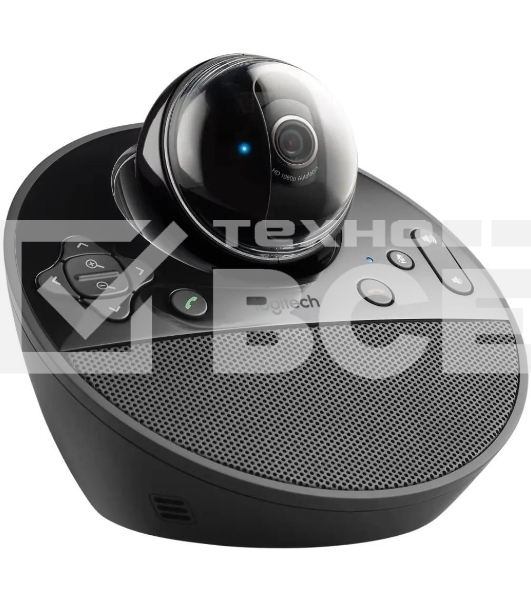 Веб-камера Logitech Conference Cam ВСС950 черный 3Mpix (1920x1080) USB2.0 с микрофоном (960-001005)