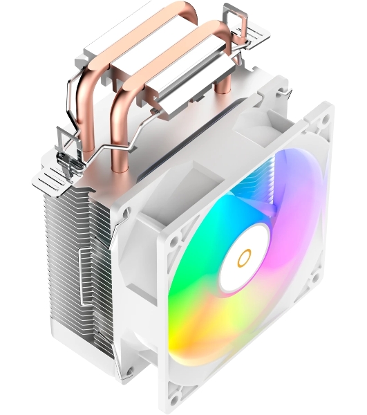 Кулер для процессора Ocypus Gamma A20 WH ARGB, 92mm FARGB FAN, Top FARGB Panel, 2 HEAT PIPES, 3-PIN, 1900 RPM, 21DBA, HYDRO BEARING, LGA115X/1200/1700/18XX, AM4/AM5