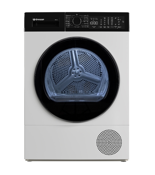 Сушильная машина Gressel UWD705 белый, 9 кг, сушка - конденсационная, программ - 15, 59.6 x 85.5 x 60.9 см
