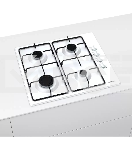 Газовая варочная поверхность Bosch PBP6C2B82O белый