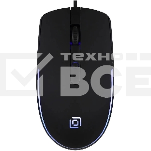 Мышь проводная Oklick 100M черный, 1600 dpi, USB, кнопки - 4