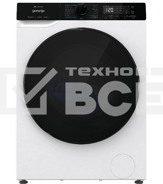 Стирально-сушильная машина Gorenje WD2PA1X64ADAAW/C белый загр. фронтальная макс.: 10,5 кг 1400об/мин класс: А++