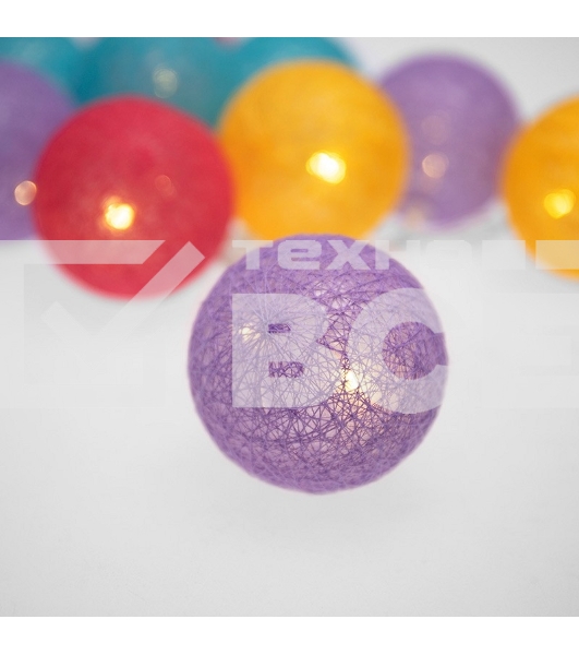 Тайские фонарики Neon-night Фейерверк 5 м, 25 LED, прозрачный ПВХ, теплый белый, питание USB