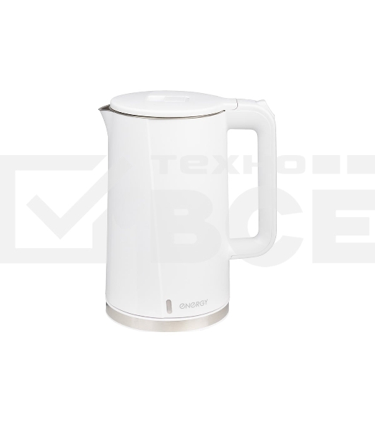 Чайник электрический Energy E-208 1.7л белый, двойной корпус