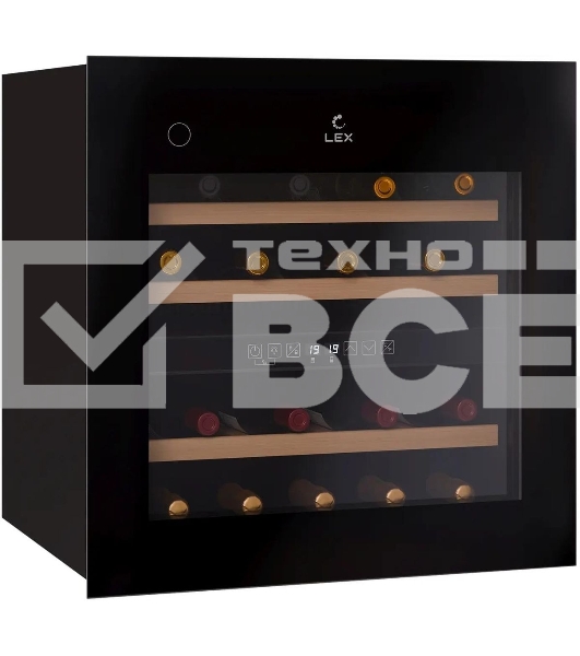 Винный шкаф LEX LWD6036BL dual zone PP 1-нокамерн. черный (CHAT500008)