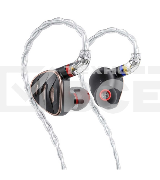 Наушники вкладыши Fiio FH5S 1.2м черный/медный проводные в ушной раковине