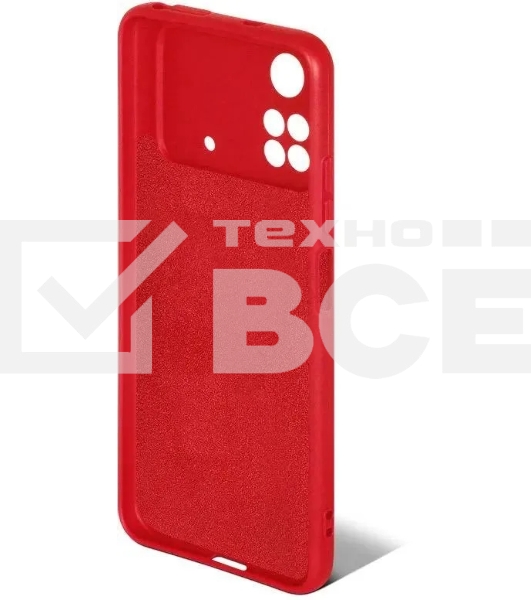 Чехол (клип-кейс) DF poOriginal-06 для Poco M4 Pro (4G) красный