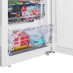 Встраиваемый холодильник Maunfeld MBF19354NFWGR LUX Inverter белый двухкамерный 209/64 л морозилка снизу, No Frost, фото11