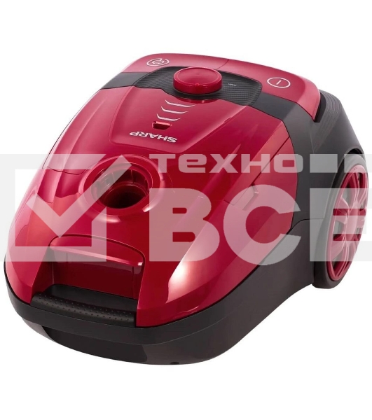 Пылесос Sharp ECKB19RR, красный/черный, 350/1900 Вт, уборка сухая, пылесборник мешок 2.3 л