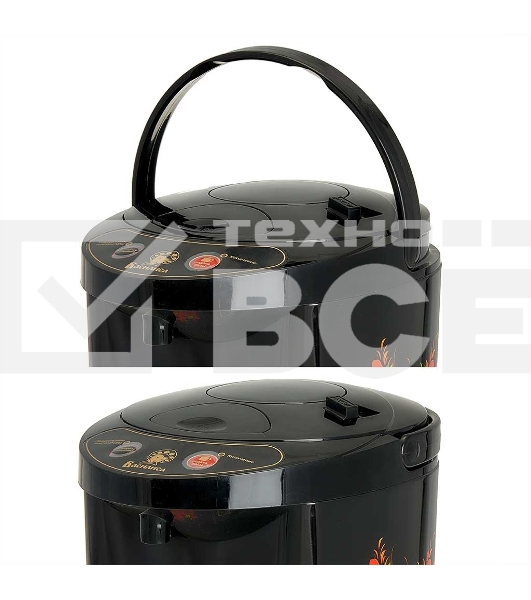 Термопот ВАСИЛИСА ВА-5007 Жостово Объем 4,5 л. Мощность в режиме кипячения 900 Вт. Мощность в режиме поддержания температуры воды 30 Вт. Внутренняя емкость из нержавеющей стали. Вращение корпуса на основании на 360°. Шкала уровня воды. Световые индикаторы