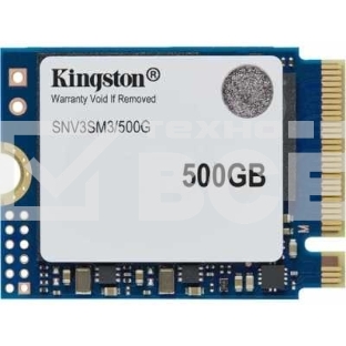 Накопитель SSD Kingston NV3, 500Gb, M.2(22x30мм), NVMe, PCIe 4.0 x4, 3D TLC, R/W 5000/3000Mb/s, TbW 160, DWPD 0.2 (60 мес)