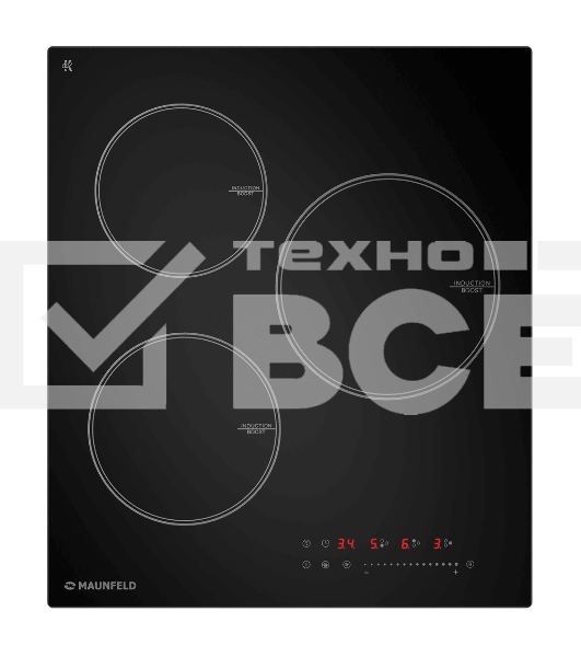 Индукционная варочная панель Maunfeld CVI453STBK