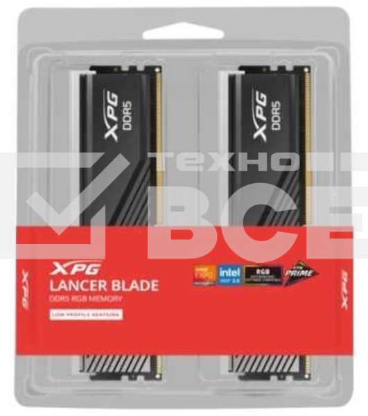 Оперативная память XPG Lancer Blade DIMM DDR5-6000 32GB (16GBx2) RGB AX5U6000C3616G-DTLABRBK