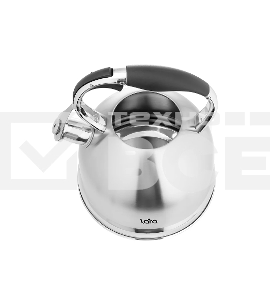 Чайник для плиты LARA LR00-75 (Зеркальный) 3.3л индукц. капс. дно, свисток с кноп. механизмом