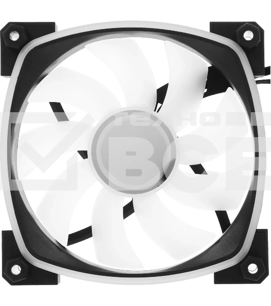 Вентилятор для корпуса Accord ACC-U12 ARGb 120х120x25 черный 4-pin 27дБ (ACC-U12 ARGb BLACK) brown box