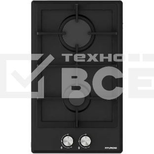 Газовая варочная панель Hyundai HHG 3230 BK черный