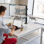 Кронштейн для монитора Kromax CASPER-506 черный 4 шт/уп. 10'-34', max 10 кг, 5 ст св., нак. ±80°, пов. 180°, max VESA 100x100 мм., фото2