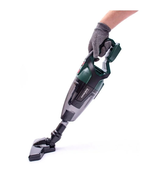 Пылесос автомобильный FAVOURITE OBS 21 VCM (Без АКБ и ЗУ) зелёный, 21 Вт, уборка сухая, пылесборник контейнер 0.6 л