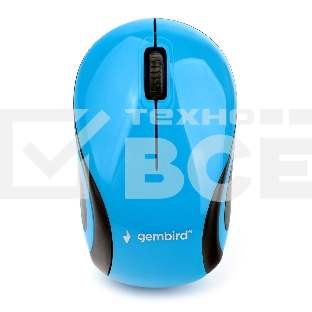 Мышь беспроводная Gembird MUSW-620 синий, 1200 dpi, радиоканал, USB, кнопки - 3