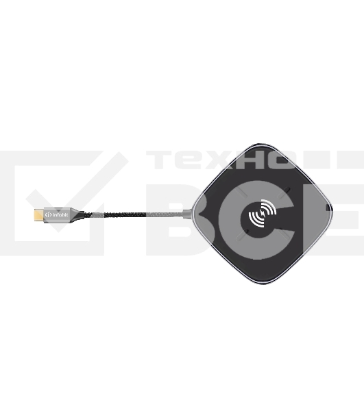 Распределитель Infobit iHub 901W 9 подключений через 1 кабель USB-С