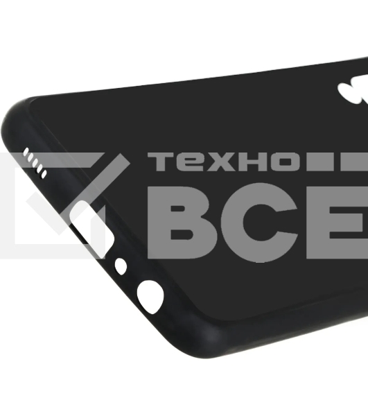 Чехол (клип-кейс) BORASCO Silicone Case, для Samsung Galaxy A22/M22, черный