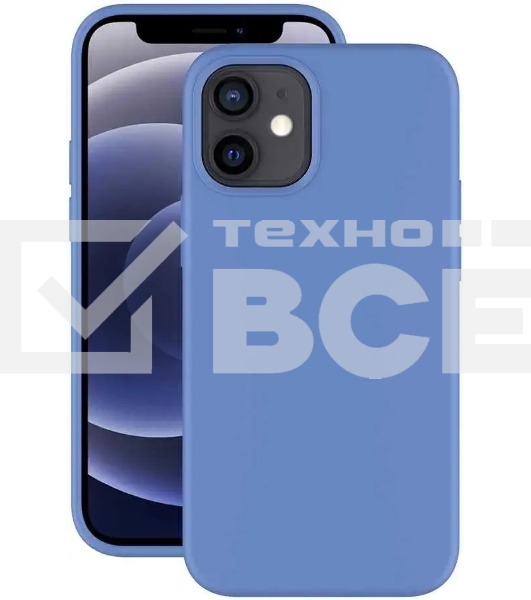 Чехол (клип-кейс) DEPPA Gel Color, для Apple iPhone 12 mini, синий 87762