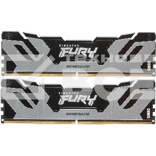 Оперативная память Kingston Fury Renegade, DDR5, 32GB (2x16GB), 7200MHz, CL38, с радиатором, серебристый/чёрный