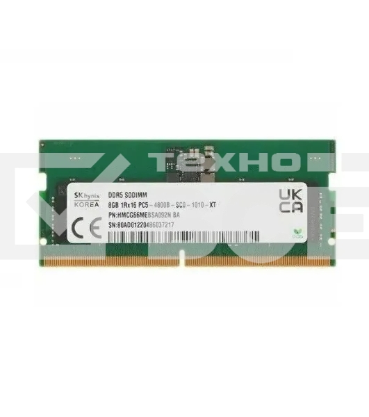 Оперативная память Hynix, DDR5, 8GB (1x8GB), 4800MHz, CL40, SO-DIMM