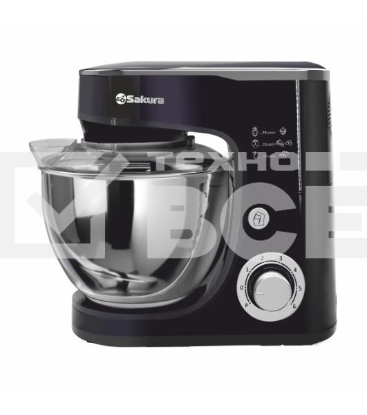Миксер планетарный Sakura SA-6332BK ELEGANT, черный