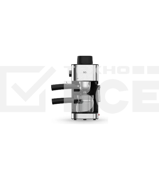 Кофеварка рожковая BQ CM4000 cтальной-черный, исп. кофе - молотый, 0.24 л, 800 Вт, 4 Бар