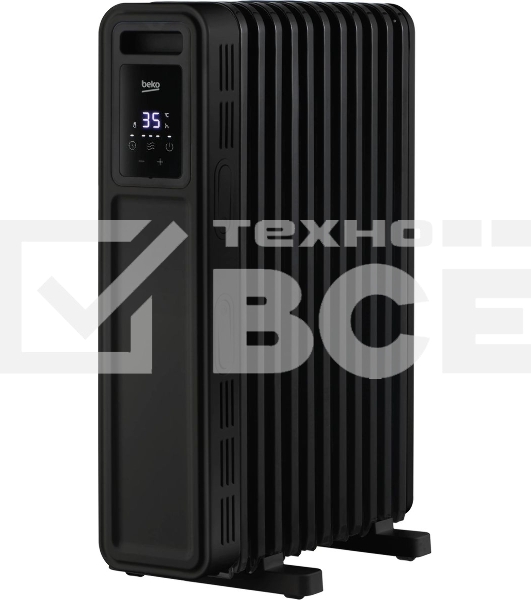 Радиатор масляный Beko Winter Range RHO 8323 B черный, 2300 Вт, 25 м2, термостат