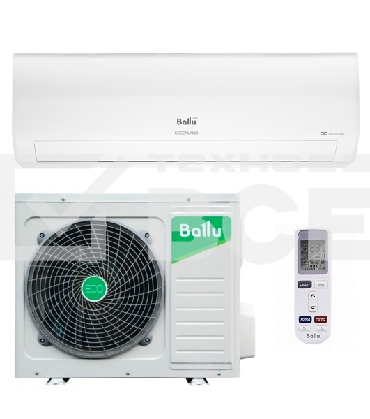 Блок наружный сплит-системы Ballu BSGRI/out-09HN8_22Y инвертор, 9000 BTU, 25 м², охлаждение, обогрев, осушение