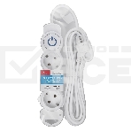 Удлинитель Smartbuy (SBE-16-3-05m-ZS) 3 роз х 5,0 м - белый, фото2