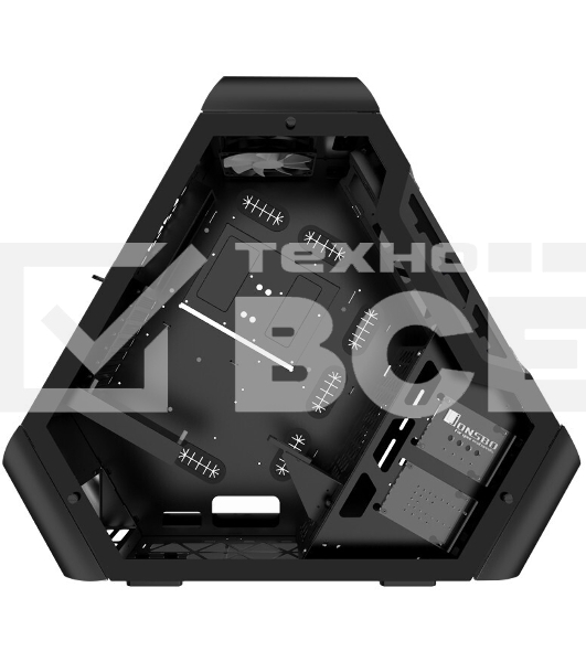Компьютерный корпус JONSBO TR03-G Black без БП, боковая панель из закаленного стекла, mini-ITX, micro-ATX, ATX, черный