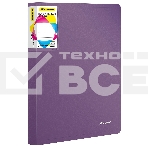 Папка с 80 прозрачными вкладками Silwerhof Perlen 292981-73 A4 1мм, карман сиреневый металлик, фото4