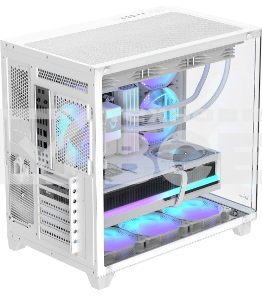 Компьютерный корпус AeroCool/Formula Crystal U2 белый без БП ATX 1xUSB 2.0 1xUSB 3.0 1xUSB3.1 audio bott PSU