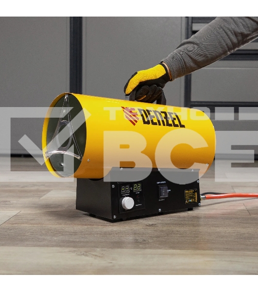 Газовая тепловая пушка Denzel GHG-15i, 15 кВт, цифровой термостат, пропан-бутан