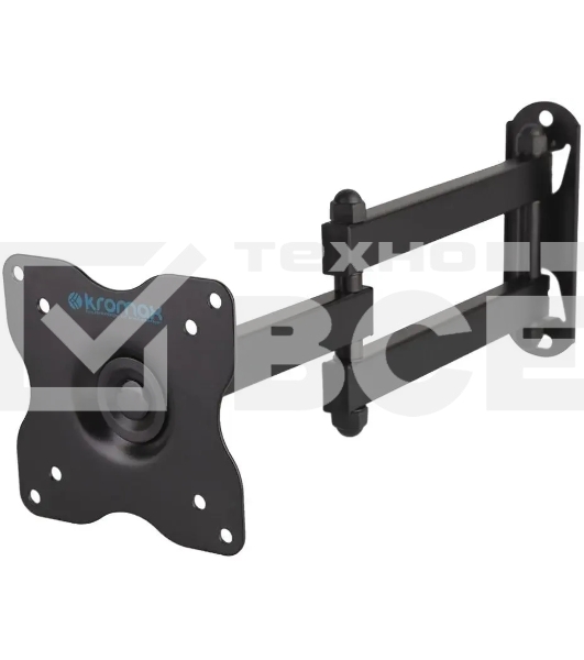 Кронштейн для телевизора Kromax DIX-15 черный, 15'-28' макс. 30 кг, настенный, поворот и наклон