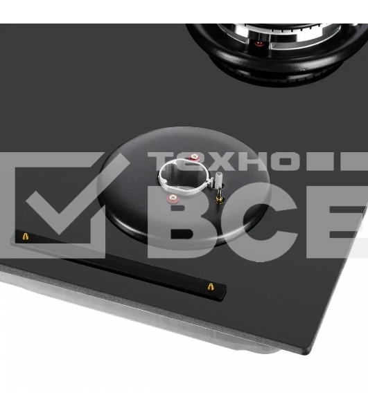 Газовая варочная панель Maunfeld EGHG.64.63CB/G, 4 конфорки, закаленное стекло, черный