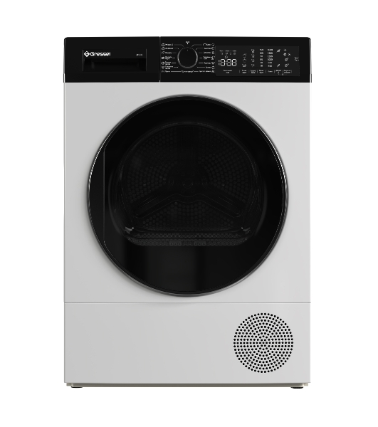 Сушильная машина Gressel UWD705 белый, 9 кг, сушка - конденсационная, программ - 15, 59.6 x 85.5 x 60.9 см