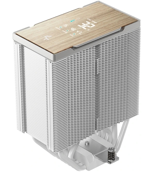 Кулер для процессора DEEPCOOL AK700 DIGITAL WH LGA1851/1700/1200/115X/AM5/AM4 (9шт/кор, TDP 260W, PWM, Fan 120mm, 7 тепл. трубок, Copper Base, белый) RET