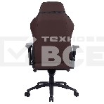 Кресло игровое Cactus CS-CHR-0112BR коричневый, сиденье коричневый, эко.кожа, с подголов. крестовина металл, пластик черный, фото18