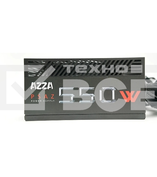Блок питания Azza ATX 550W PSAZ-550W 80+ bronze (20+4pin) APFC 120mm fan 5xSATA RTL