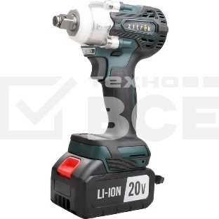 Гайковерт Zitrek Crusher 20 зеленый/черный аккум. патрон:квад.1/2