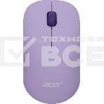 Мышь беспроводная Acer OMR205 фиолетовый, 1200 dpi, радиоканал, USB, кнопки - 3, фото 1